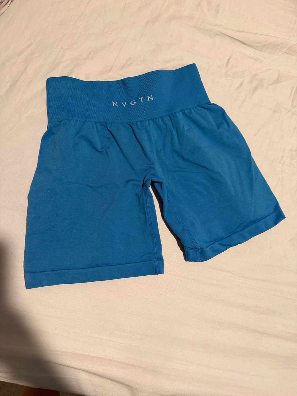NVGTN High-Rise Electric Blue Bike Shorts